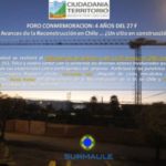 Foro Conmemoración: 4 años del 27F